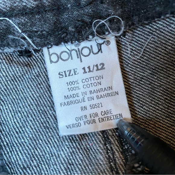 Vintage BonJour Goth Hip Hop Punk High Waisted 100% Cotton Jeans - Picture 9 of 10